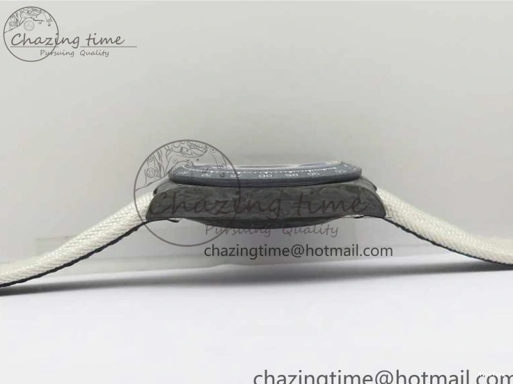 MiroTime 0320 WrinkleFree Daytona DIW Carbon Noob 1:1 Best Edition White Black Dial on Nylon Strap SA 2614